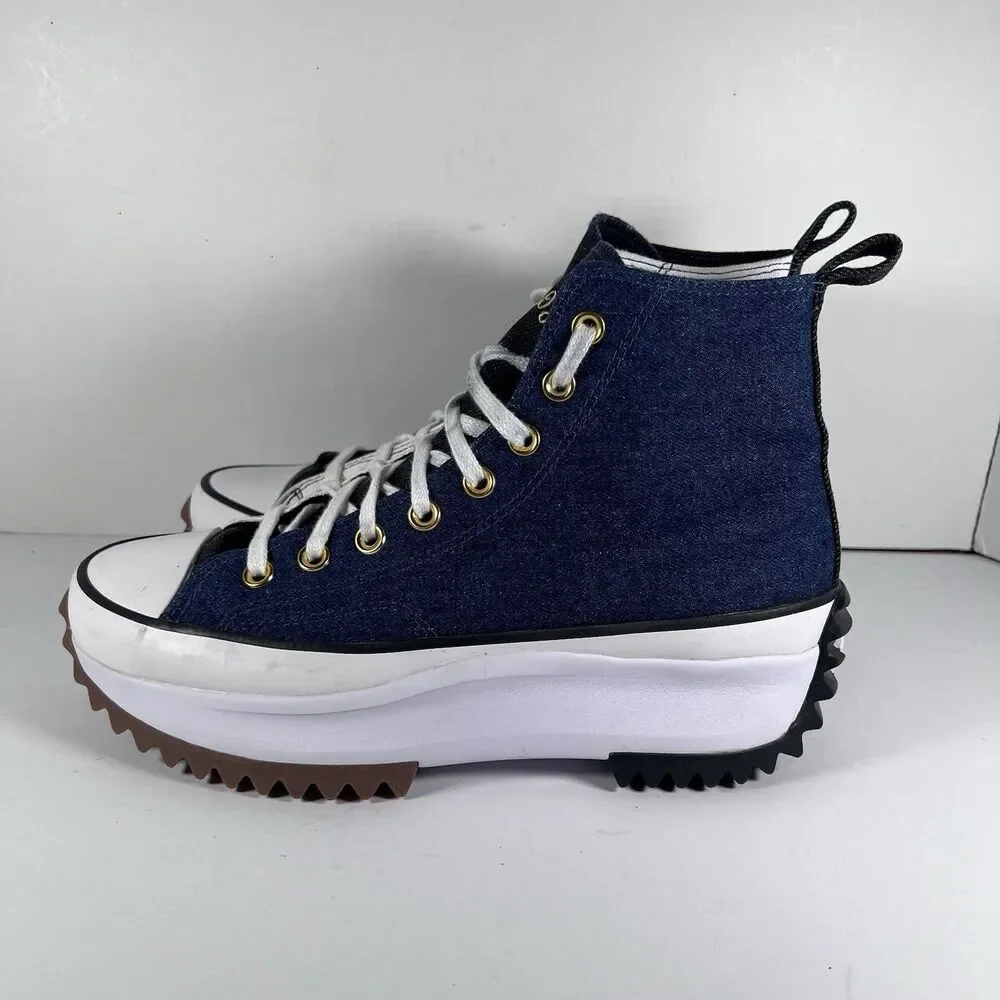 Converse by You Run Star Hike 2 Tone High Top Custom Shoes Sneakers Womens 9.5 - Picture 3 of 8